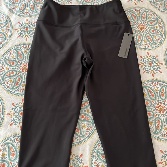 SOUL CYCLE PERFORMANCE LADIES BLACK LATTICE HIGH WAIST CROPPED LEGGINGS-S - Picture 2 of 12